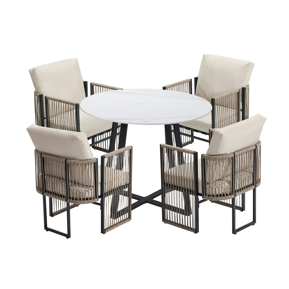 White chair 90x90x73cm, side view
