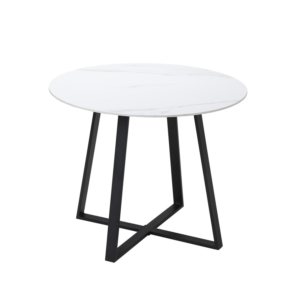 White chair 90x90x73cm, rear view