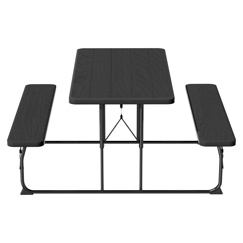 3 Pcs Outdoor Furniture Dining Set Lounge Setting Patio Hdpe Bench | 3 Pcs