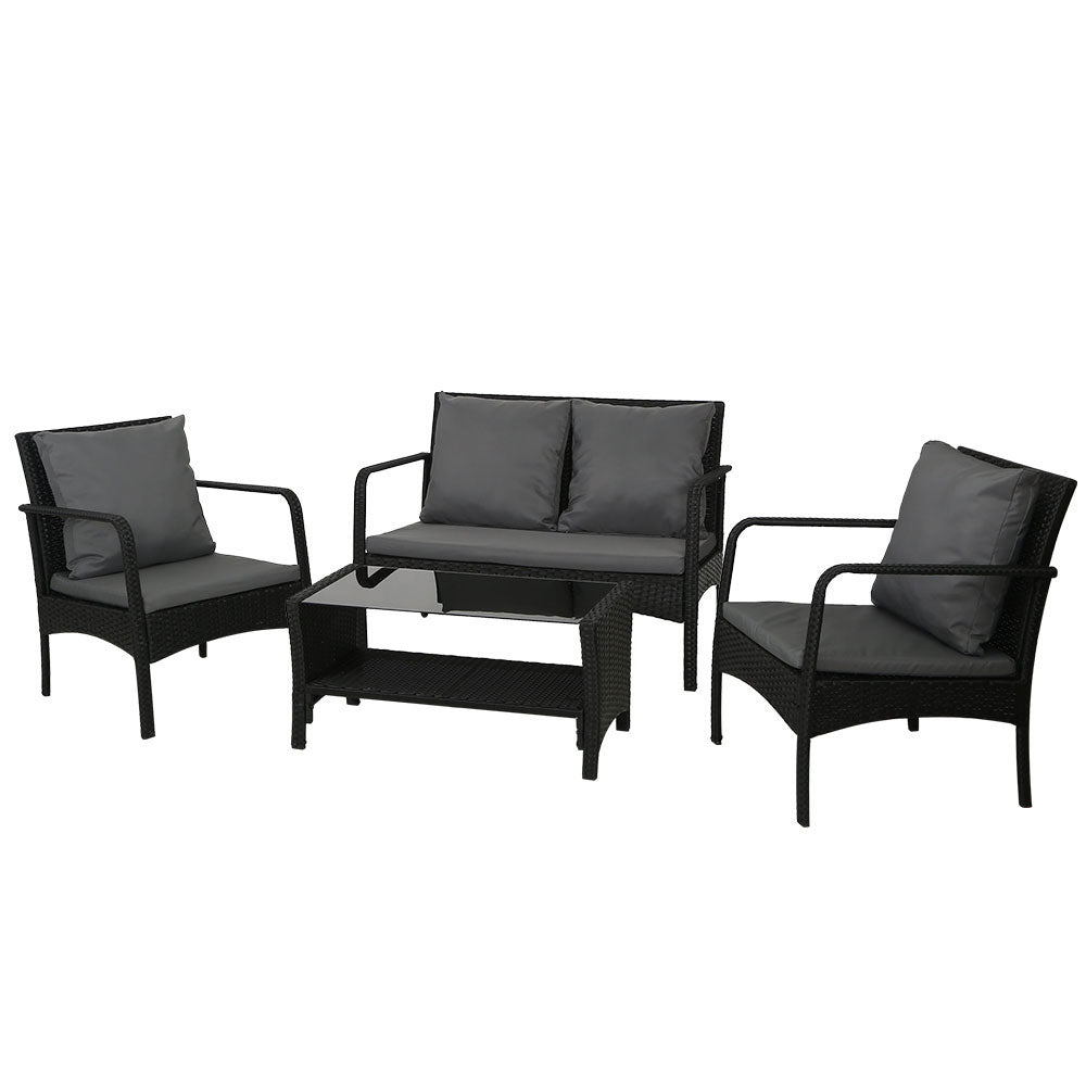Outdoor Garden Patio Wicker Sofa Set, Outdoor Chairs