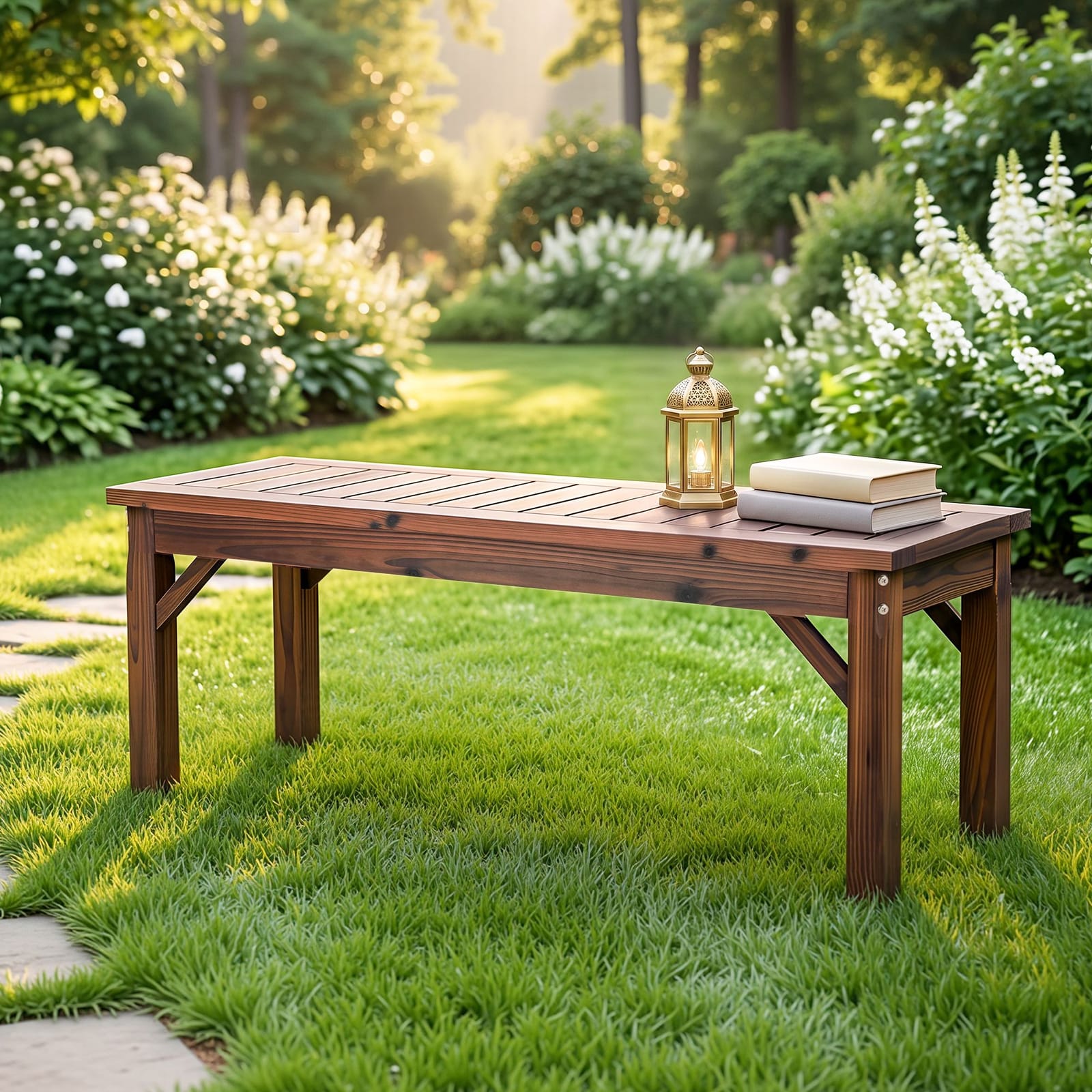 Timber Garden Seat 120cm 120x40x40.5cm