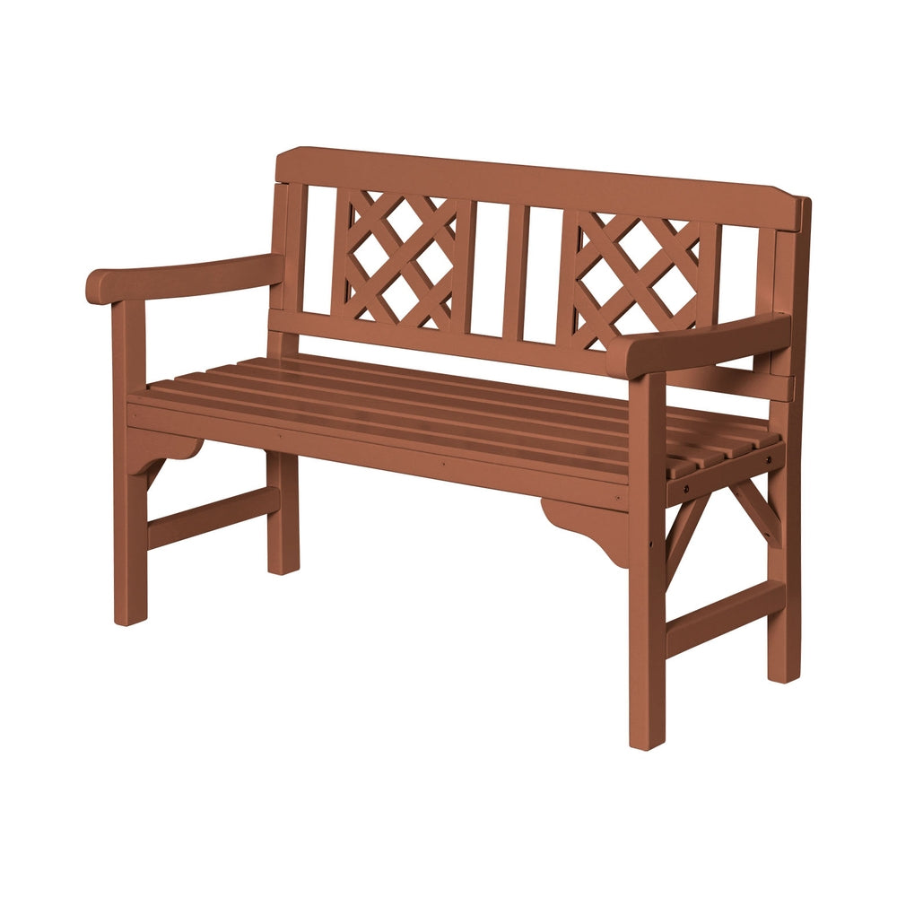 Wooden Garden Bench 2 Seat Patio Furniture Timber Outdoor Lounge Chair Natural