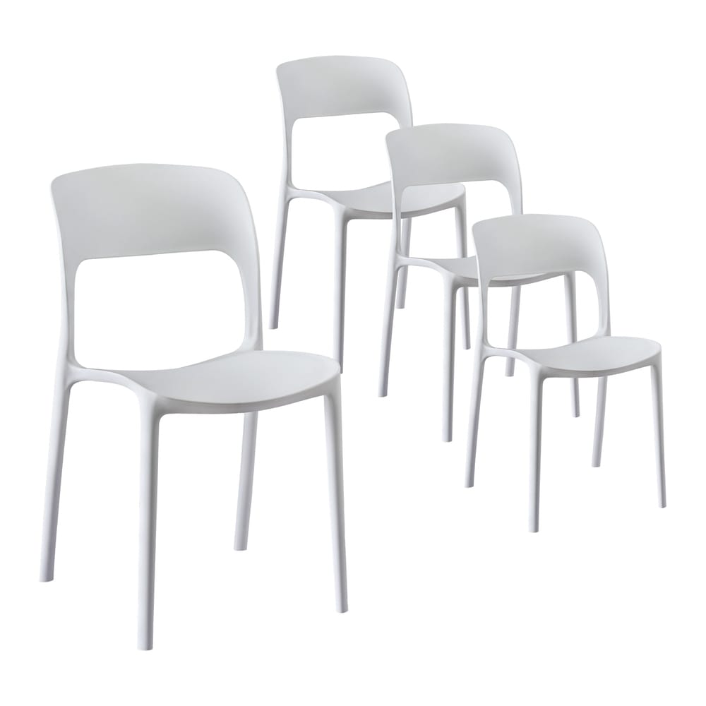 Outdoor Dining Chairs Stackable White king