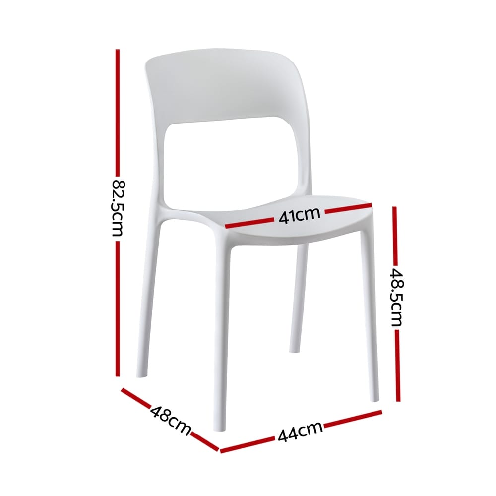 Outdoor Dining Chairs Stackable White king