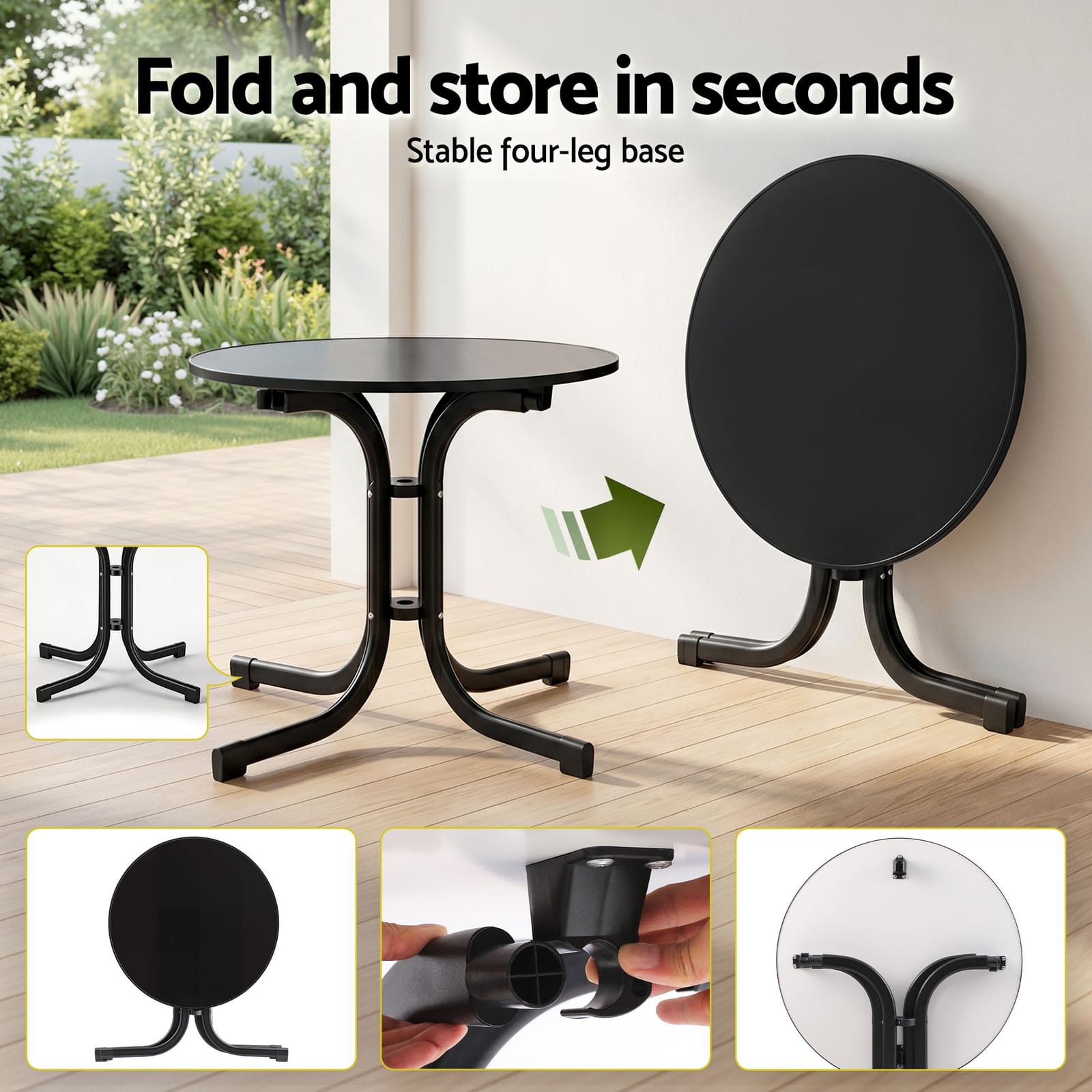 Outdoor Dining Set Black King