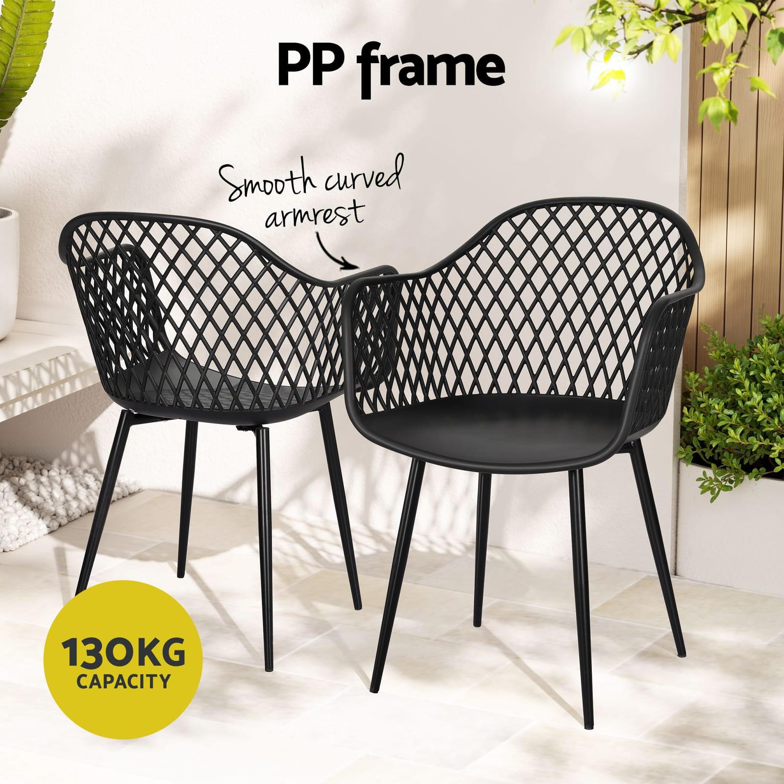 Outdoor Dining Set Black King