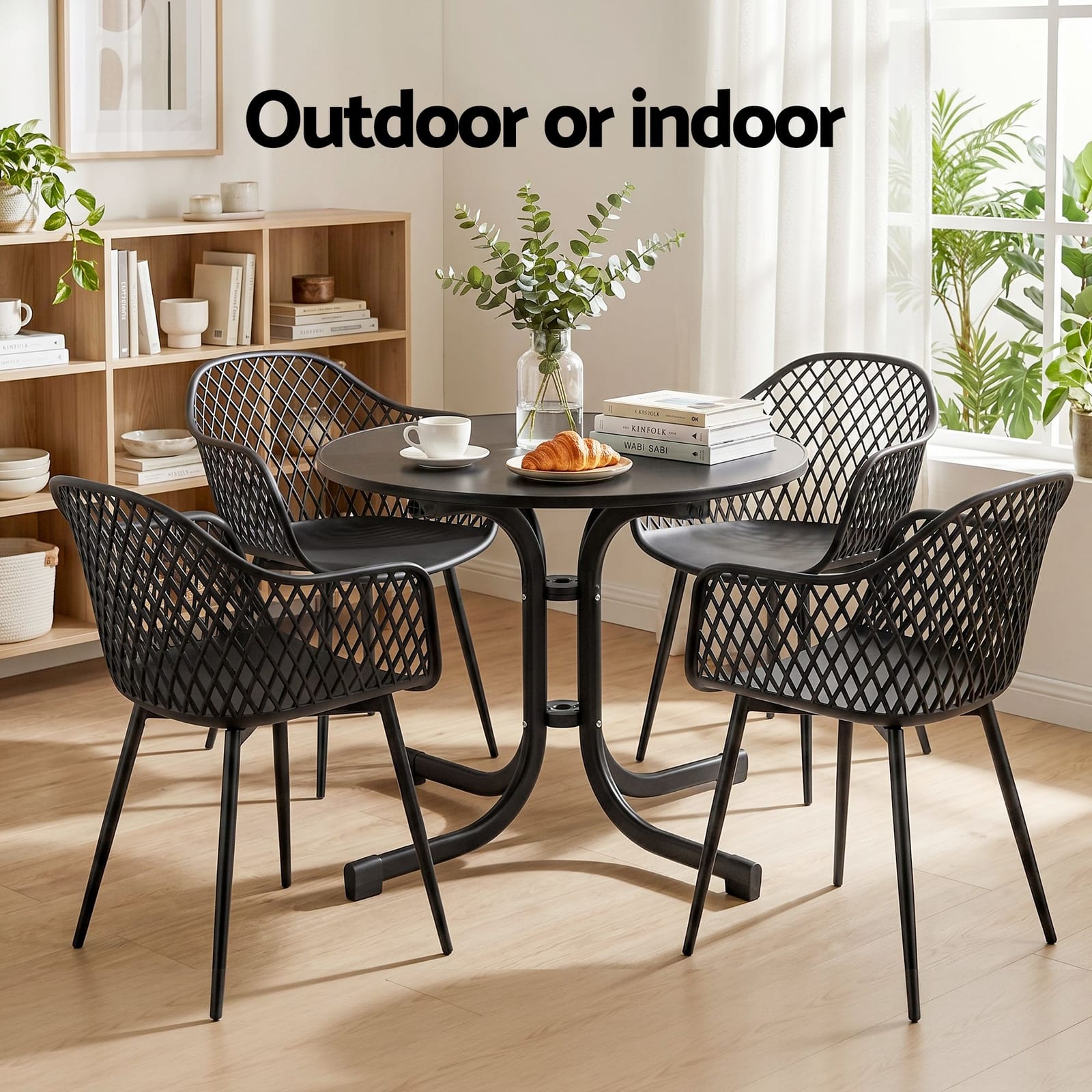 Outdoor Dining Set Black King