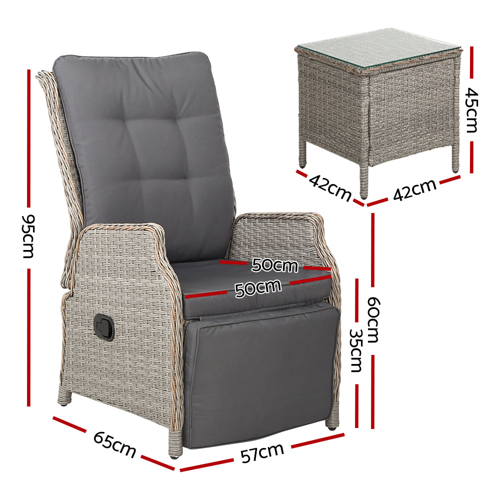 Outdoor Sun lounge Wicker Sofa