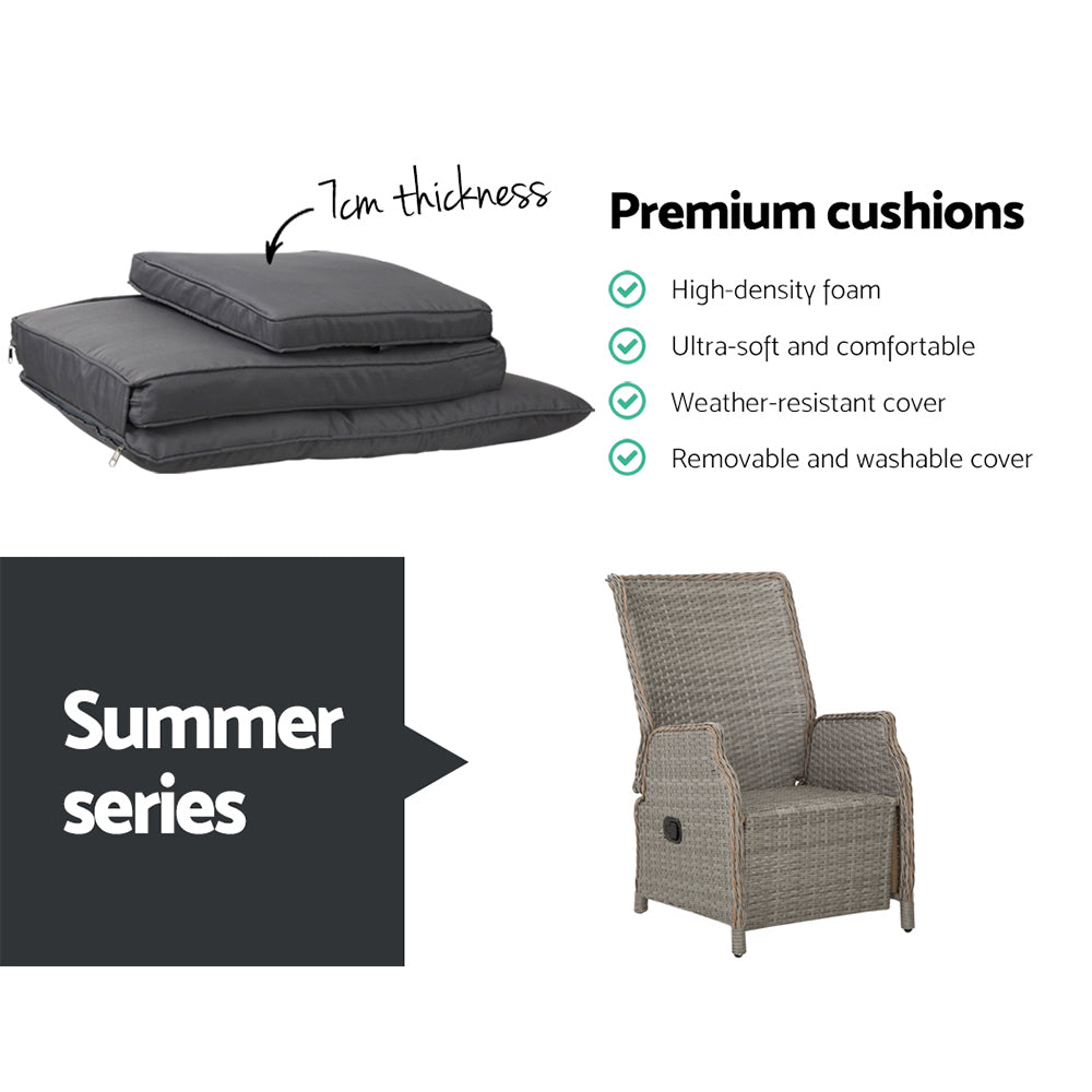 Outdoor Sun lounge Wicker Sofa