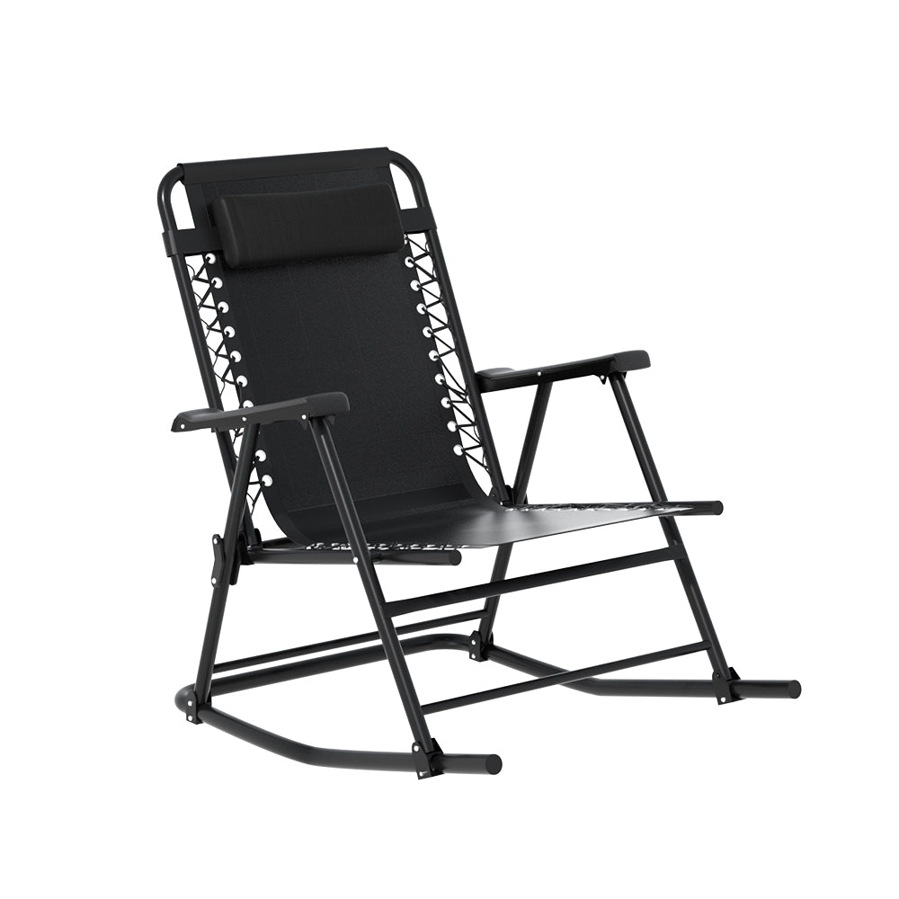 Outdoor Rocking Chair Folding Reclining Recliner Patio Furniture Garden | Outdoor Chairs