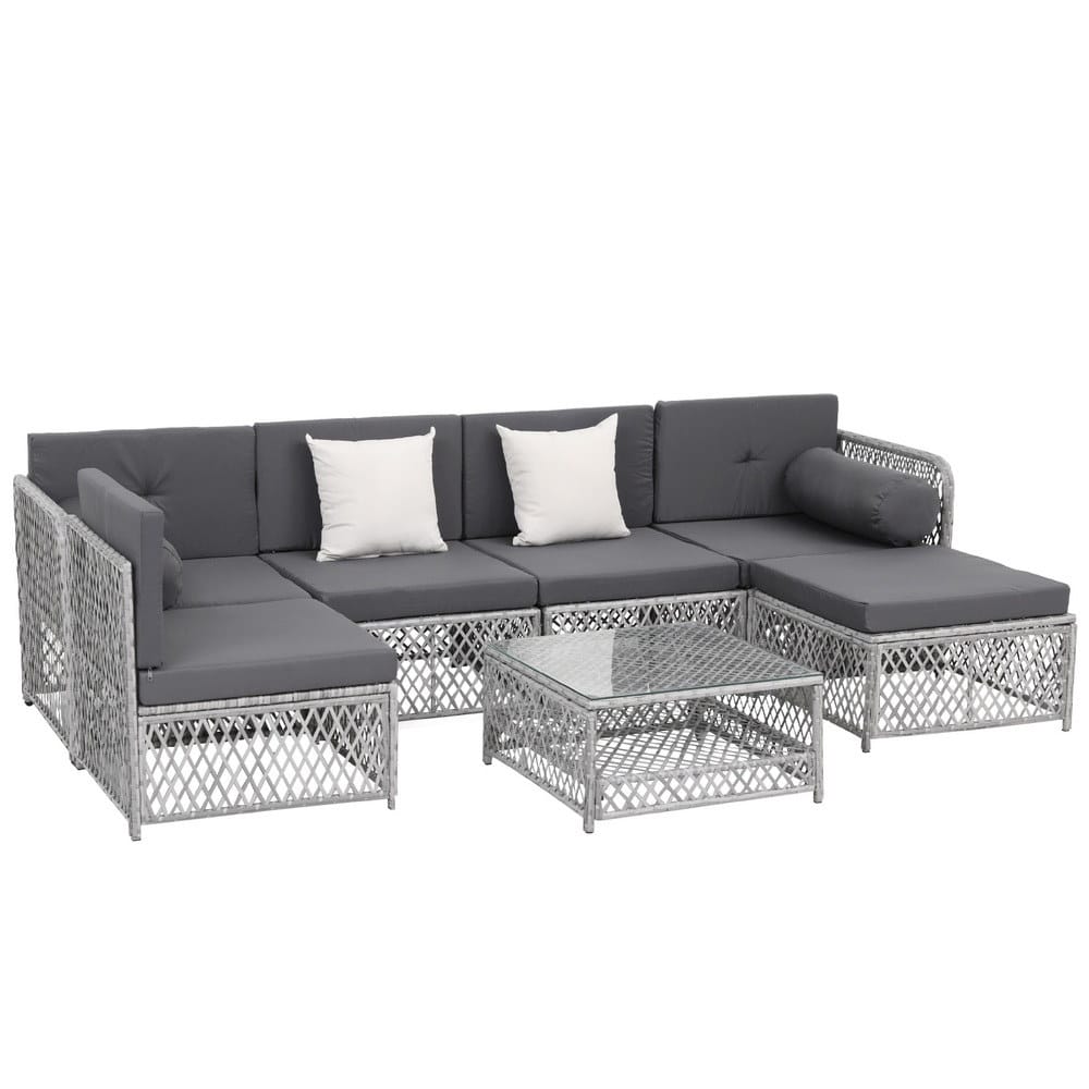 Outdoor Sofa Set Grey 63x60x62cm