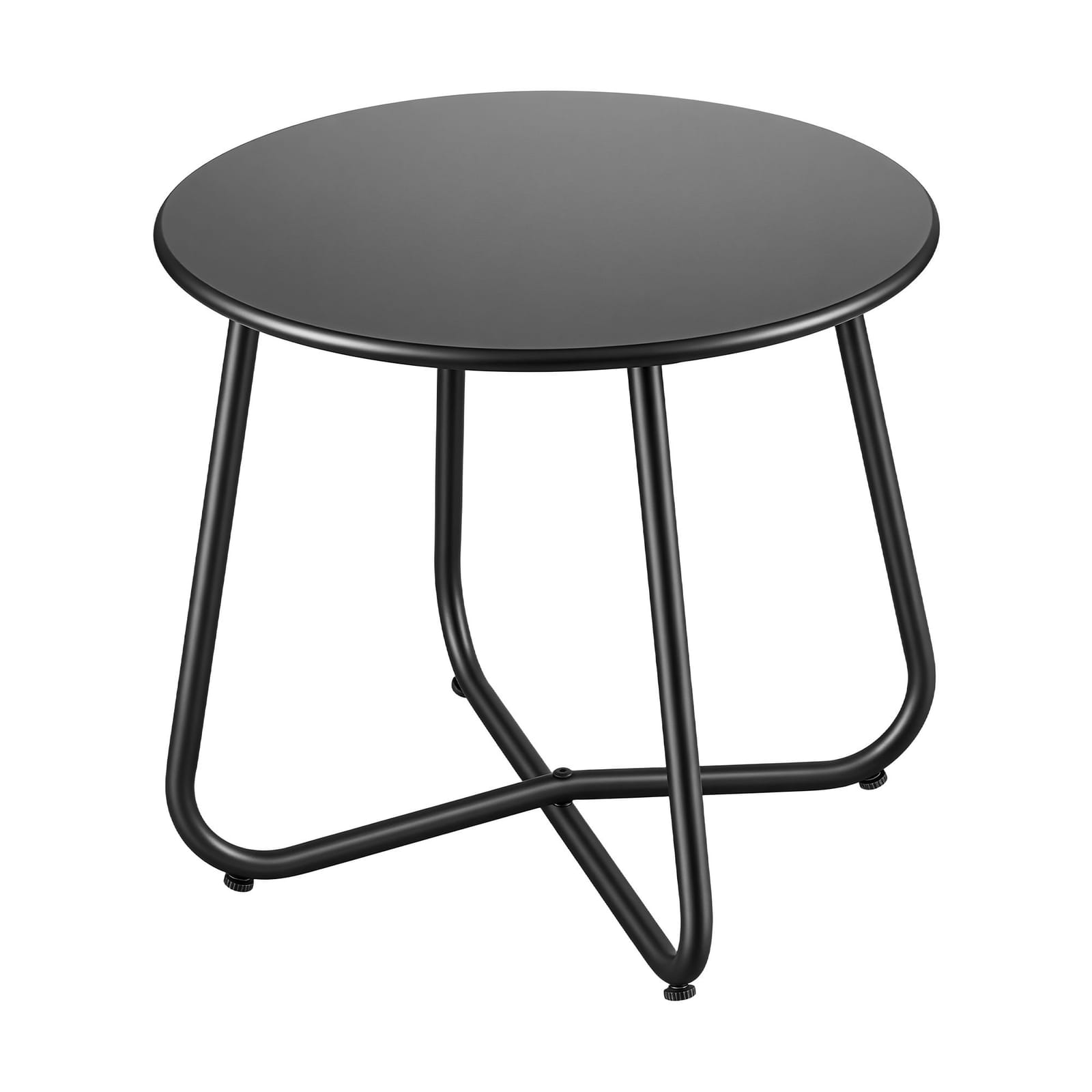 Outdoor Side Table Black Marble 45x45x45cm