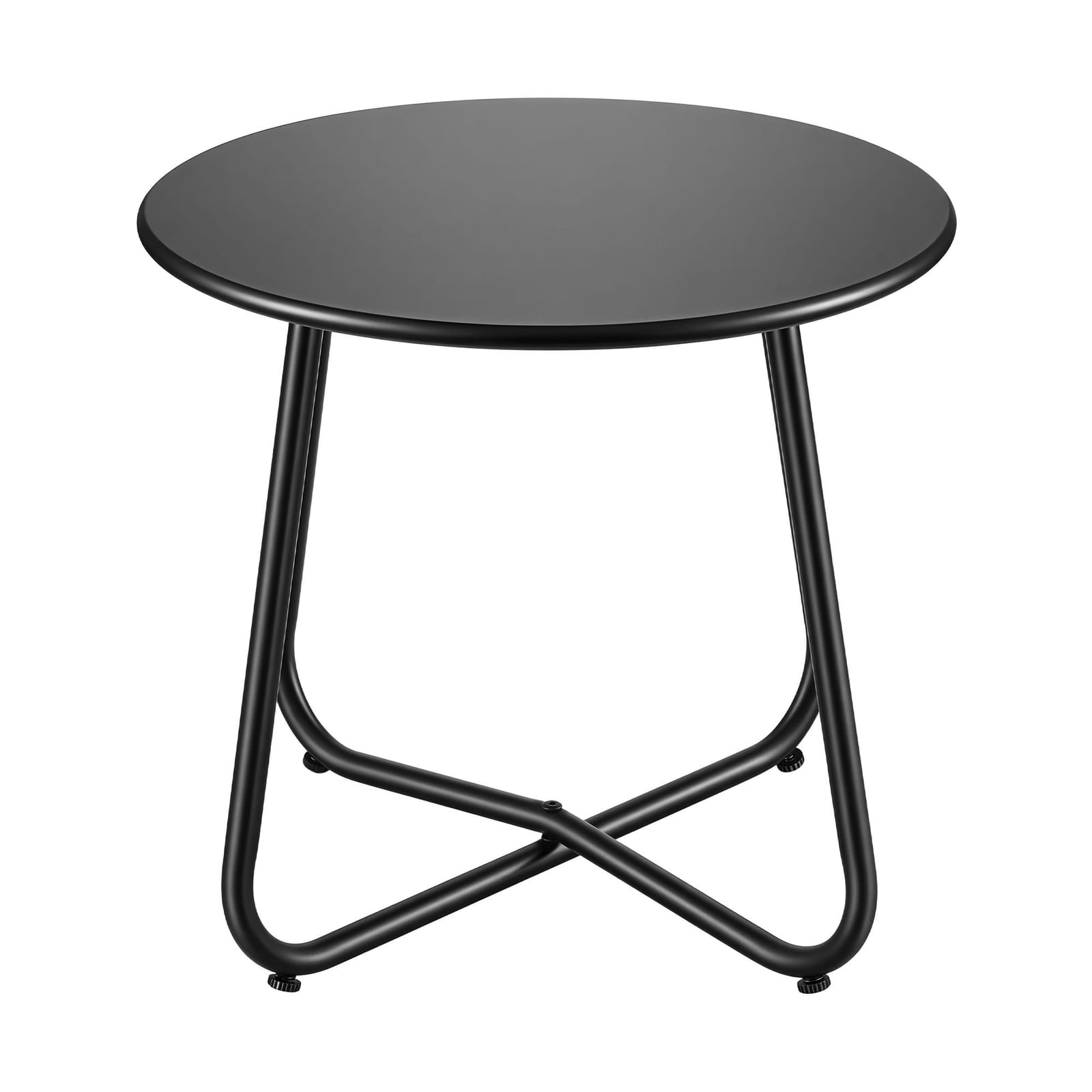 Outdoor Side Table Black Marble 45x45x45cm
