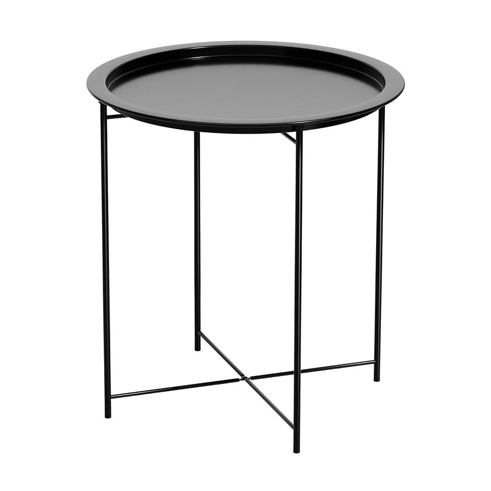 Coffee Side Table Steel Outdoor Furniture Indoor Desk Patio Garden | Steel finish