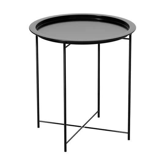 Coffee Side Table Steel Outdoor Furniture Indoor Desk Patio