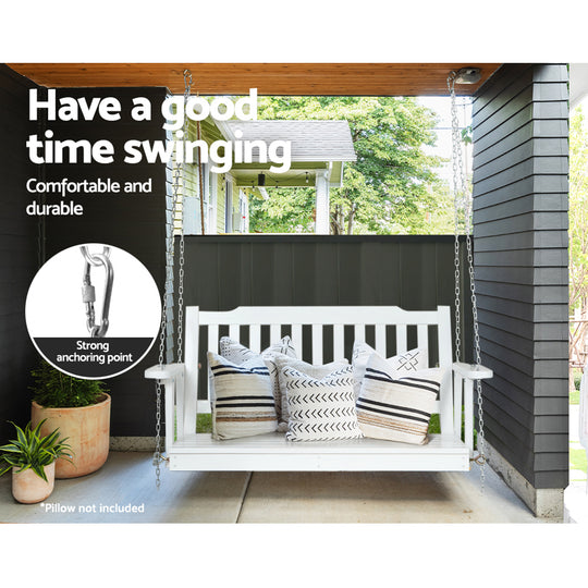 Porch Swing Chair with Chain Garden Chair Outdoor Furniture