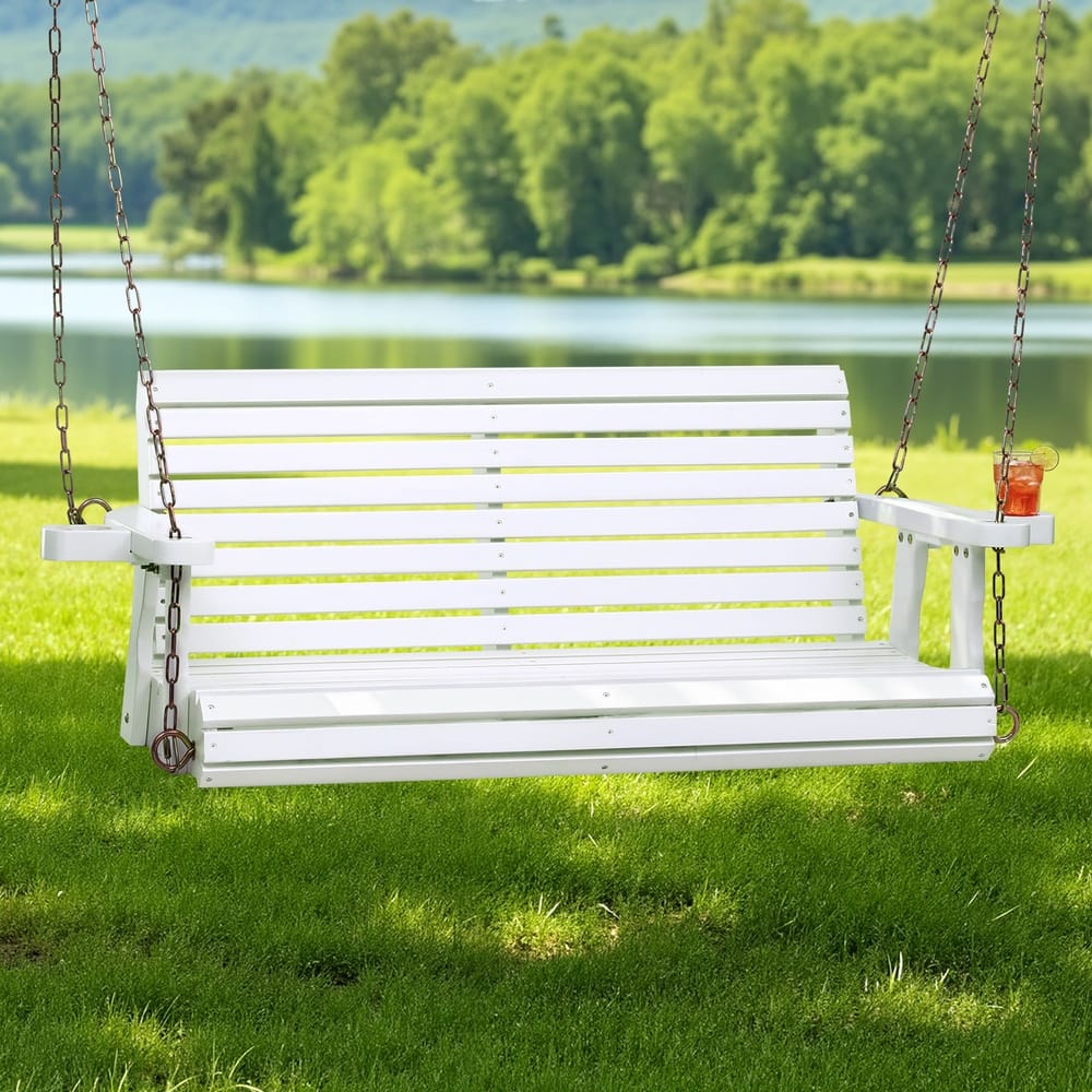 White chair 108x38x48cm, side view