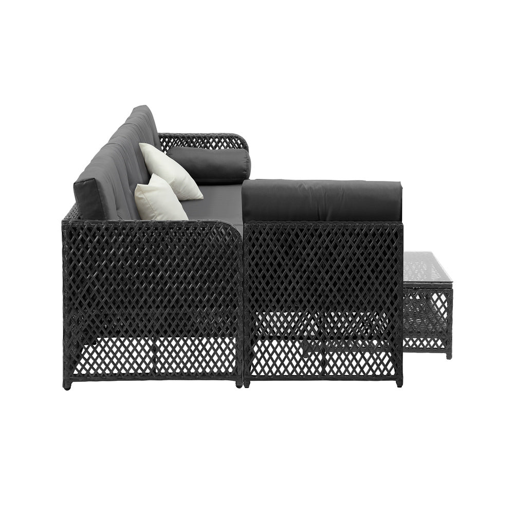 Outdoor Sofa Set 4/6 Seater Wicker Rattan Lounge Setting