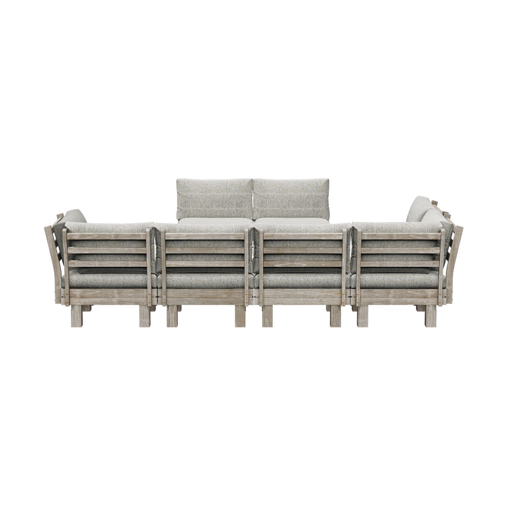 Outdoor Sofa Set 8 Piece Wooden Lounge Setting Garden