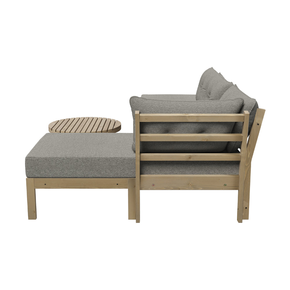 Outdoor Lounge Sofa Set 7 Piece Garden Furniture Grey