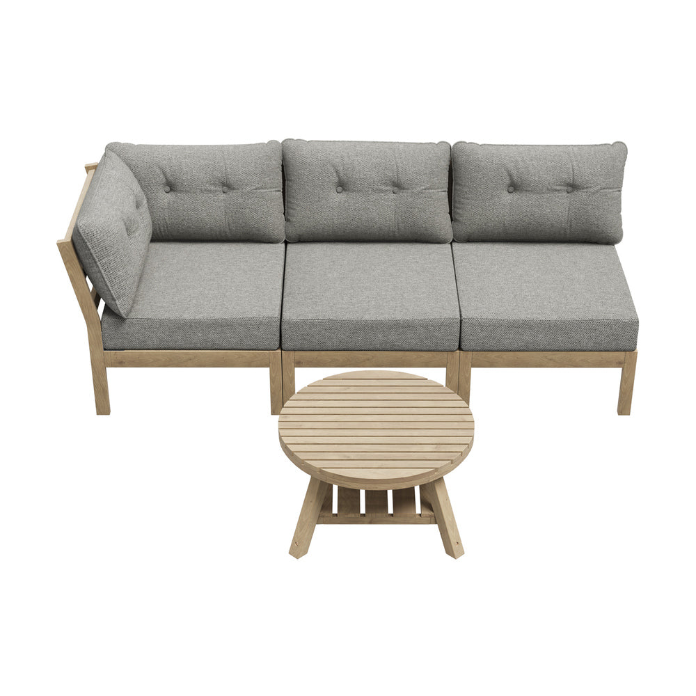 Natural sofa 35x52x52cm, in room setting