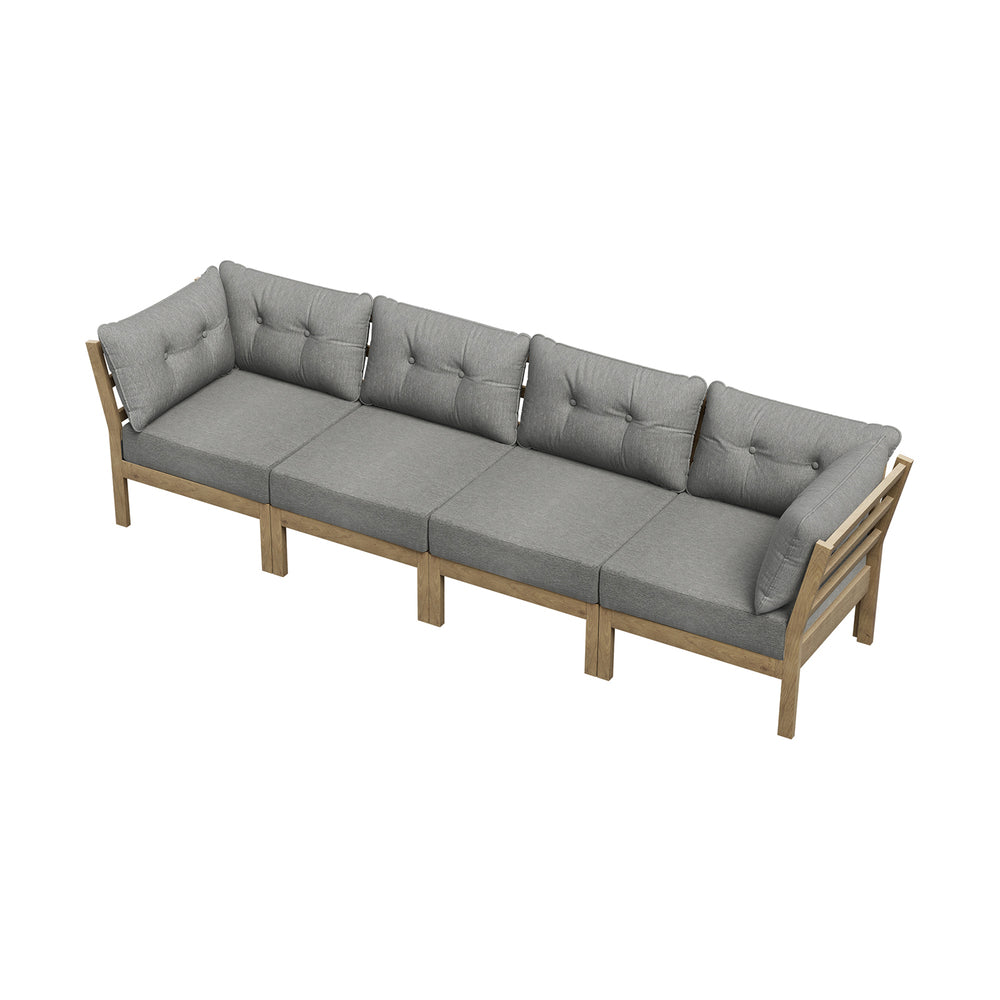 Natural sofa 72x65x69.5cm, side view
