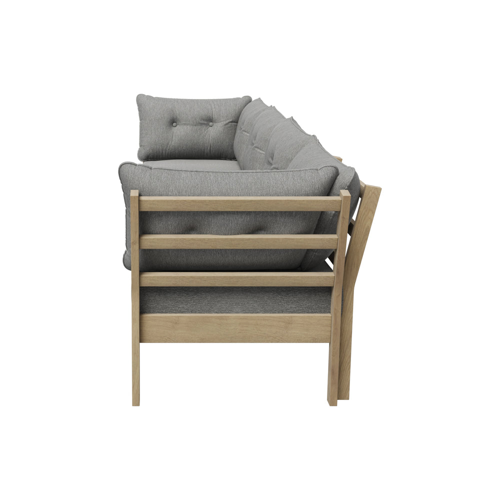 Natural sofa 72x65x69.5cm, rear view