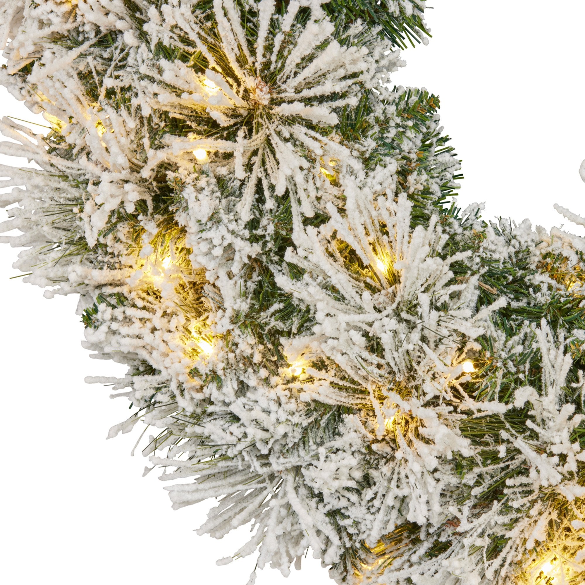 Majestic Snow Christmas Wreath - 61cm