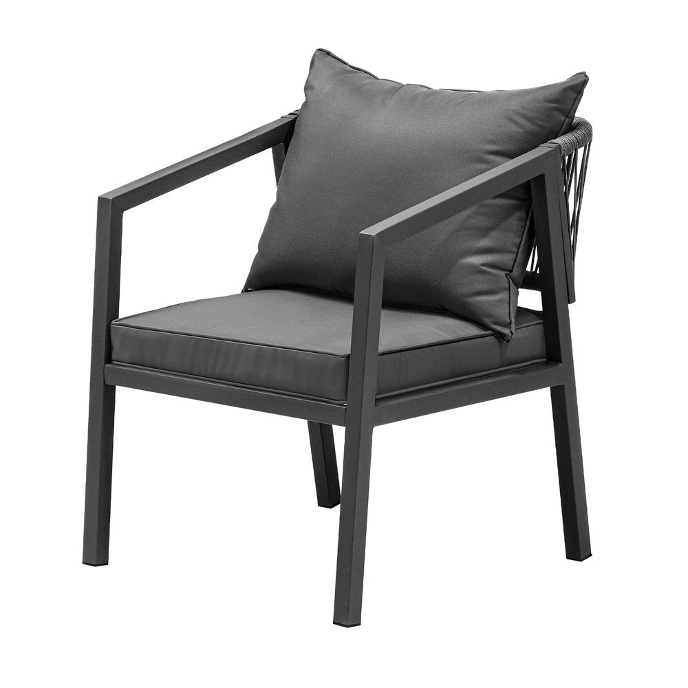 4PCS Garden Outdoor Furniture Setting Lounge Patio Sofa Table Chairs Set