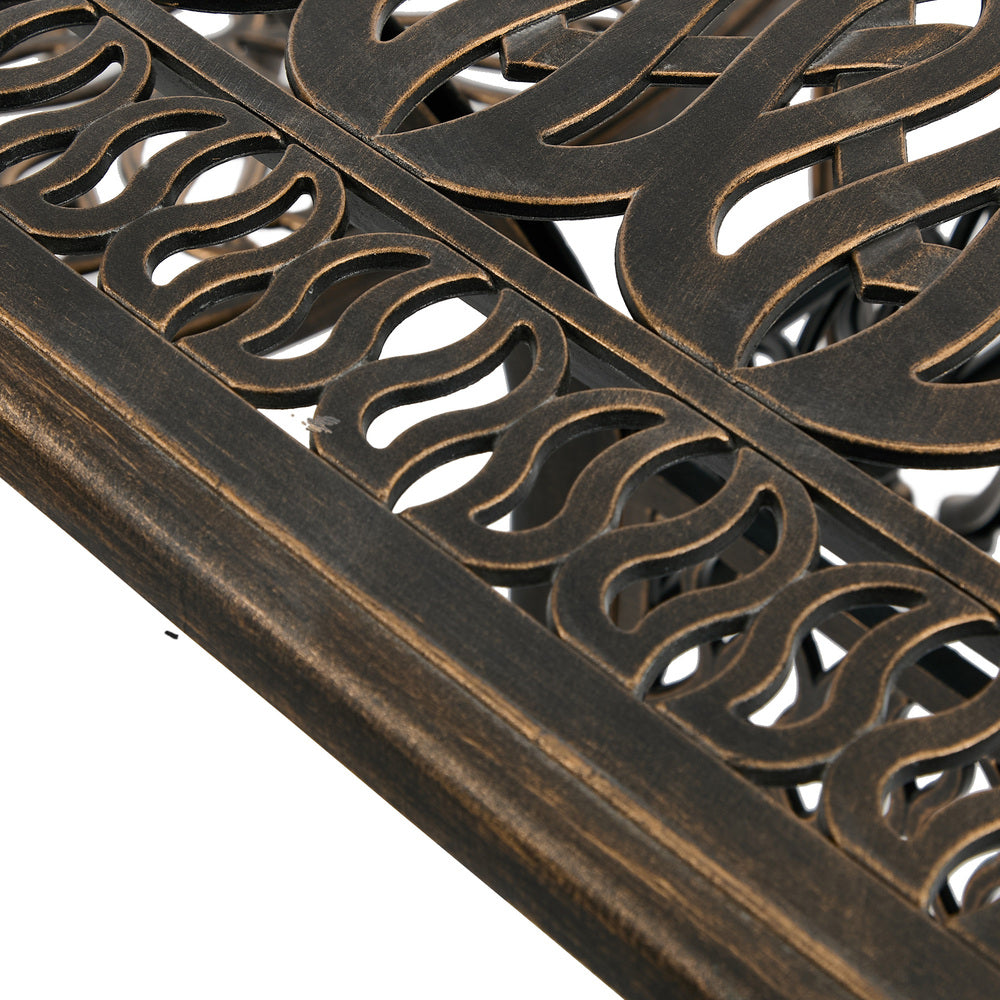 Outdoor Patio Set Cast Aluminium 90x90x75cm
