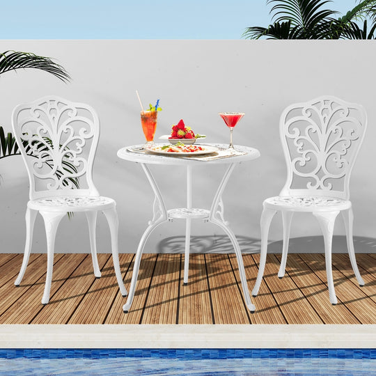 Bistro Outdoor Setting Chairs Table Patio Dining 3PCS Set
