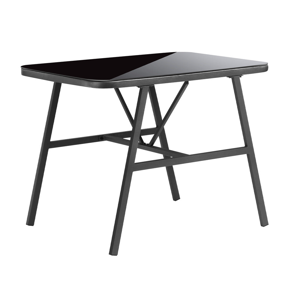 3 Pcs Outdoor Dining Set Patio Table and Chairs 2 Seater