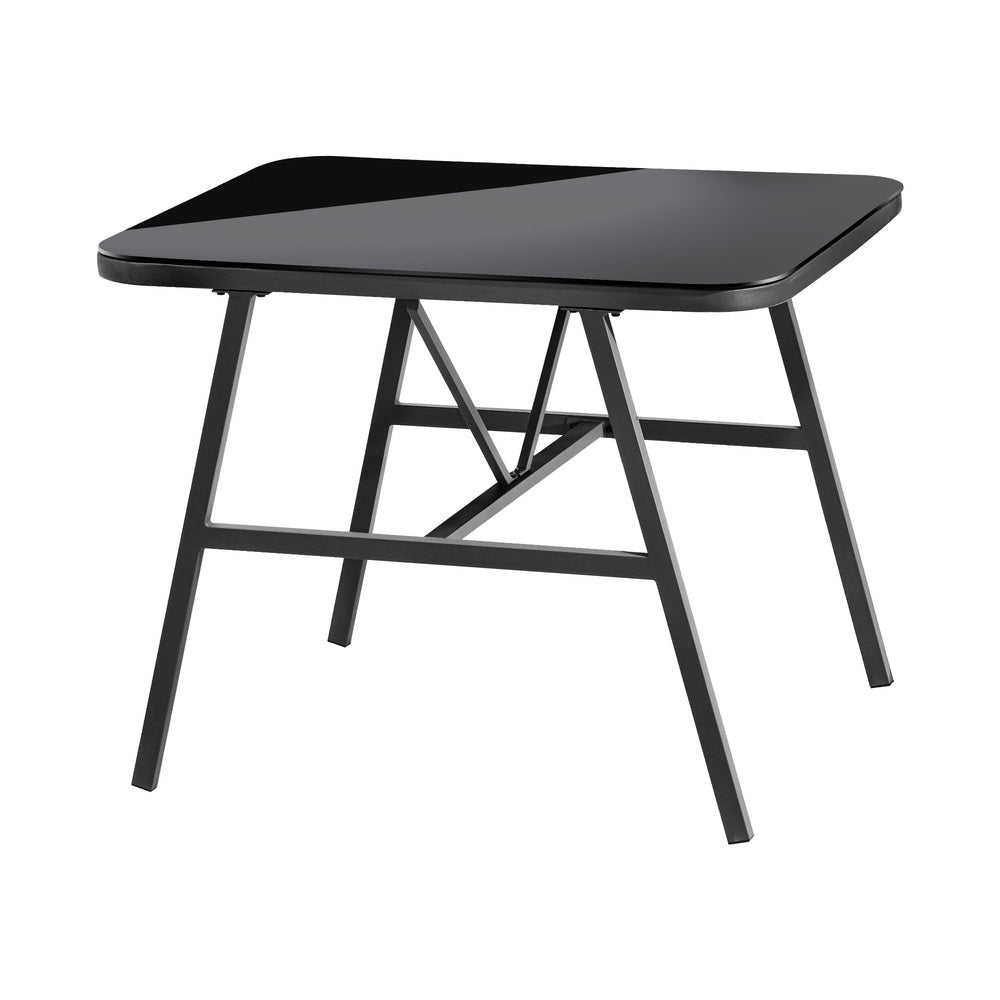 Outdoor Patio Set Black 93x68x73cm