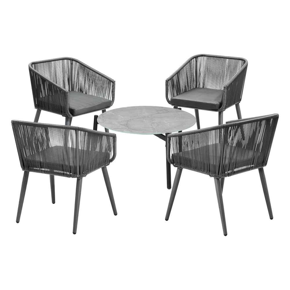 5pc Outdoor Patio Set Lounge Furniture Setting