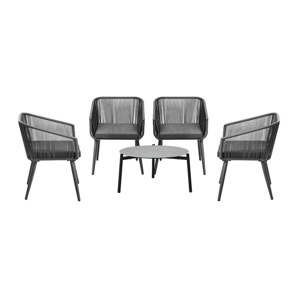 5pc Outdoor Patio Set Lounge Furniture Setting