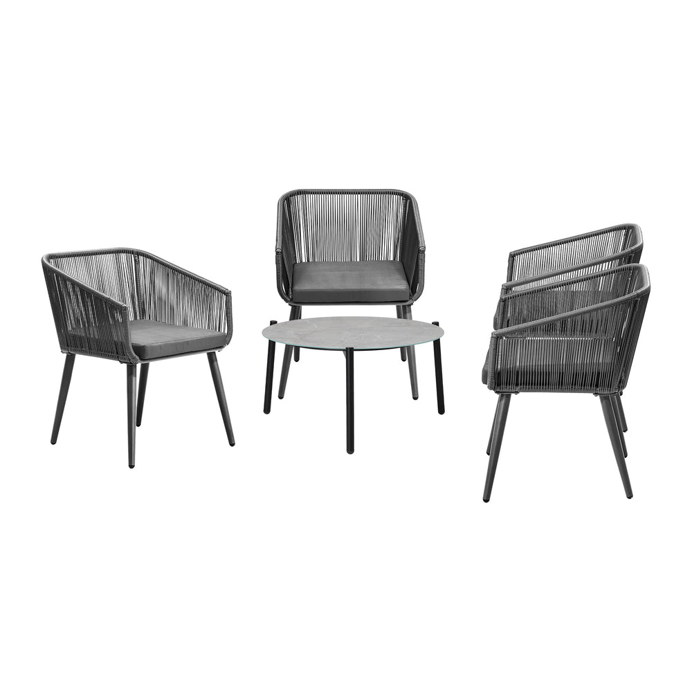 5pc Outdoor Patio Set Lounge Furniture Setting