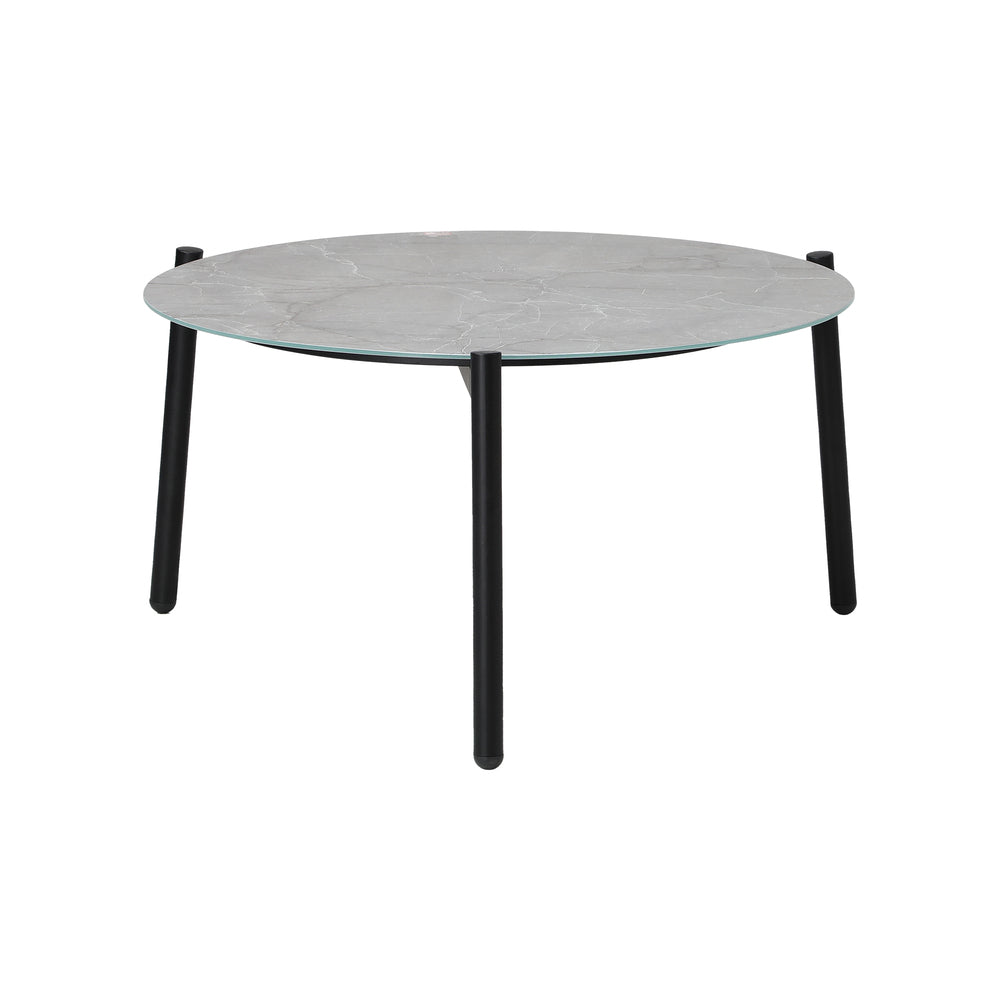 3PCS Outdoor Bistro Set Patio Chair 70cm Grey Table Textilene