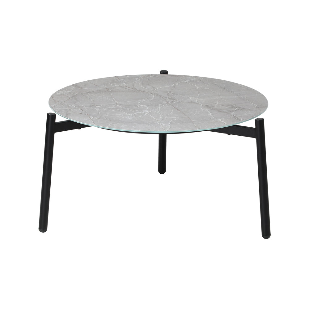 Outdoor Coffee Side Marble Table Desk 50cm Grey