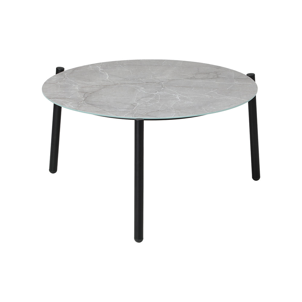 Outdoor Coffee Side Marble Table Desk 50cm Grey