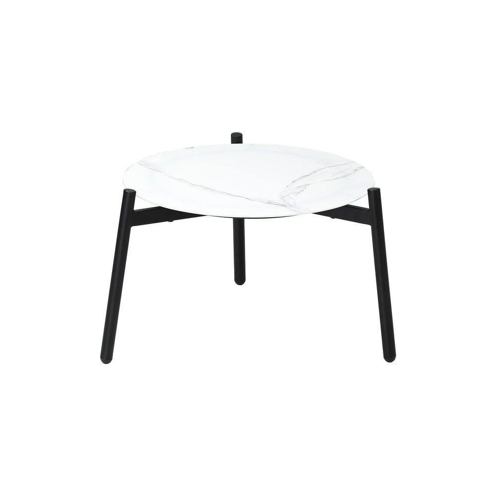 3PCS Outdoor Patio Set 50cm & 70cm Coffee Table Rattan Chairs