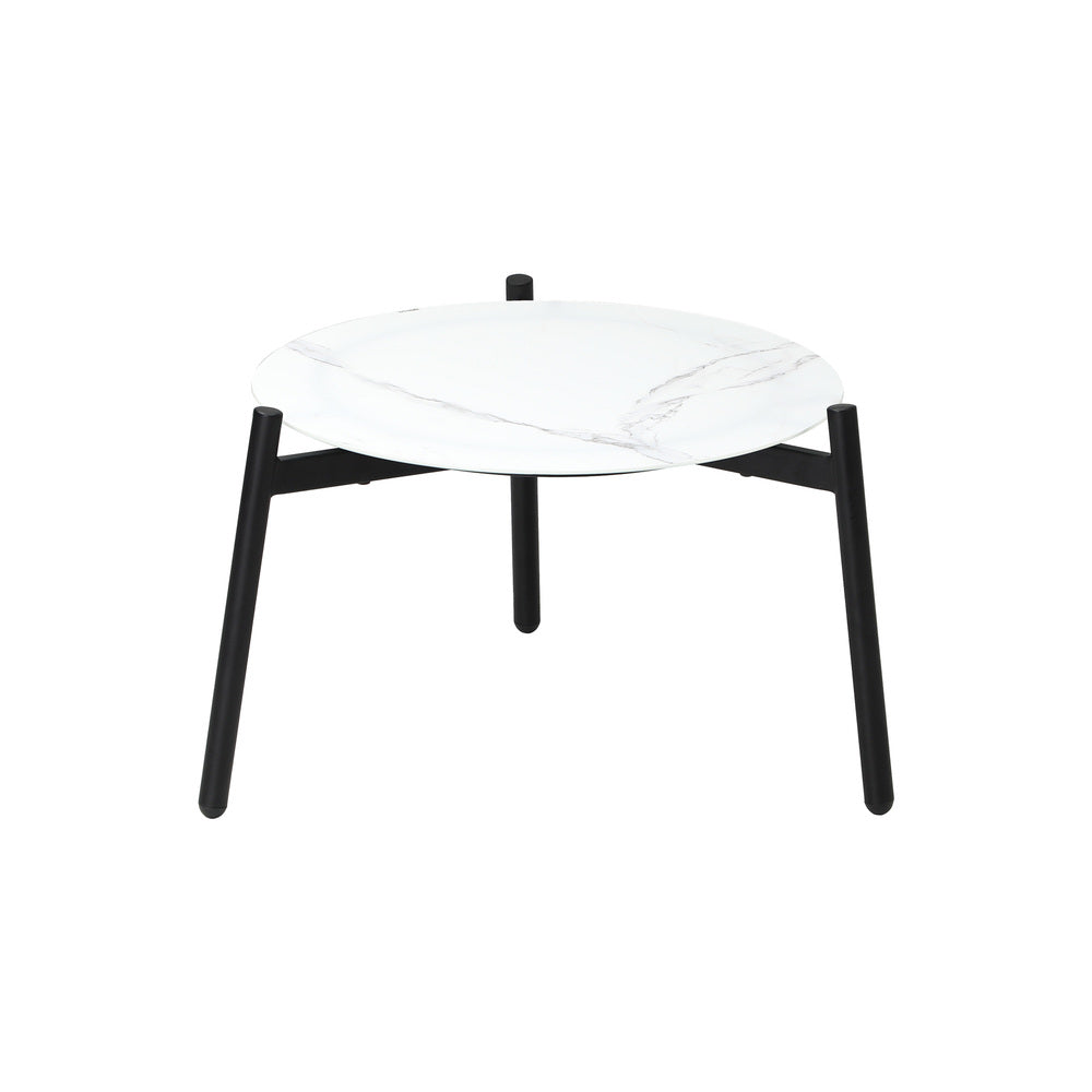 Outdoor Patio Set 50/70 cm Table Beige and Natural Chairs