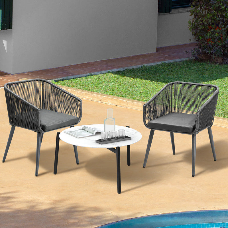 Outdoor Lounge Setting Furniture 3/5 Piece Patio Set with Outdoor Patio Set - photo 8