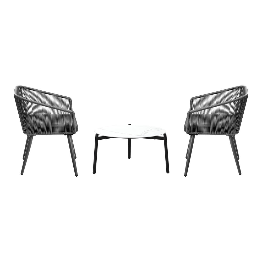Outdoor Lounge Setting Furniture 3/5 Piece Patio Set
