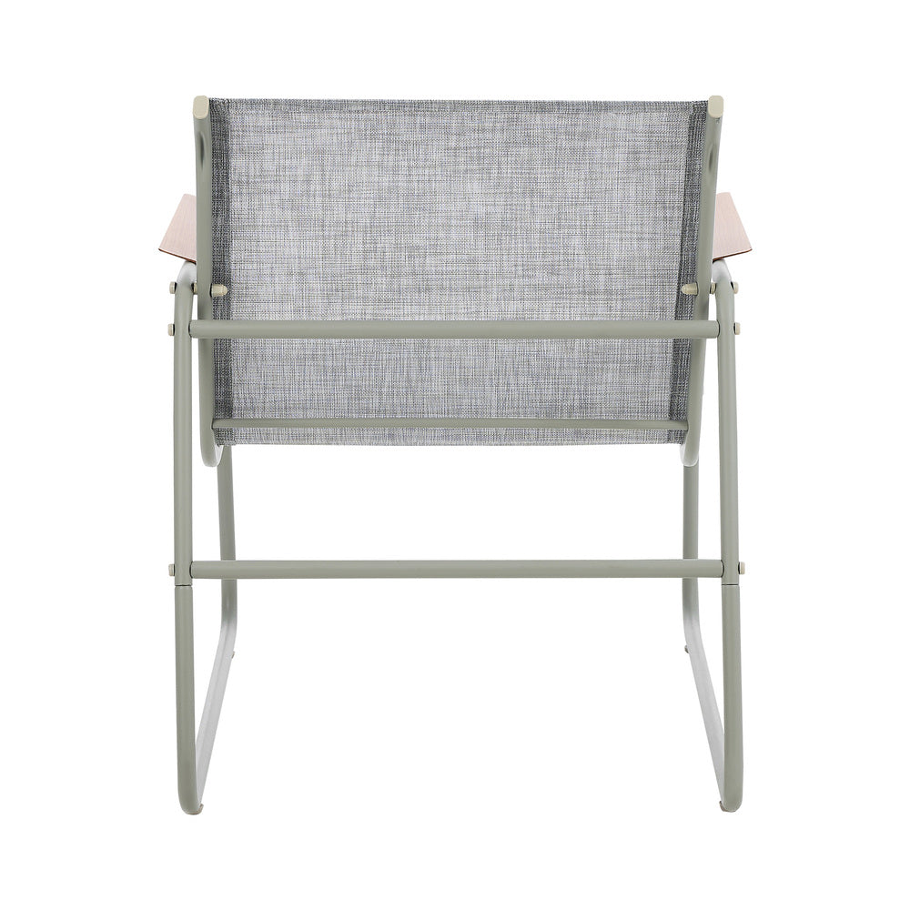 2PCS Outdoor Patio Armchair Textilene Weather-Resistant Garden Balcony Furniture