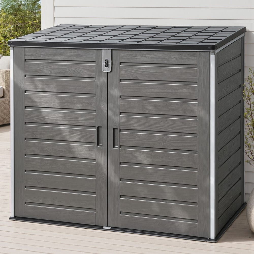 Outdoor Storage Box Large Grey 140x82x121cm