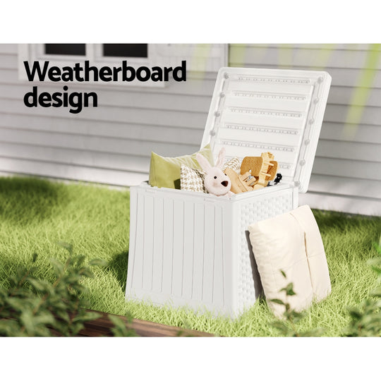 Outdoor Storage Box 56L Container Lockable Indoor Garden