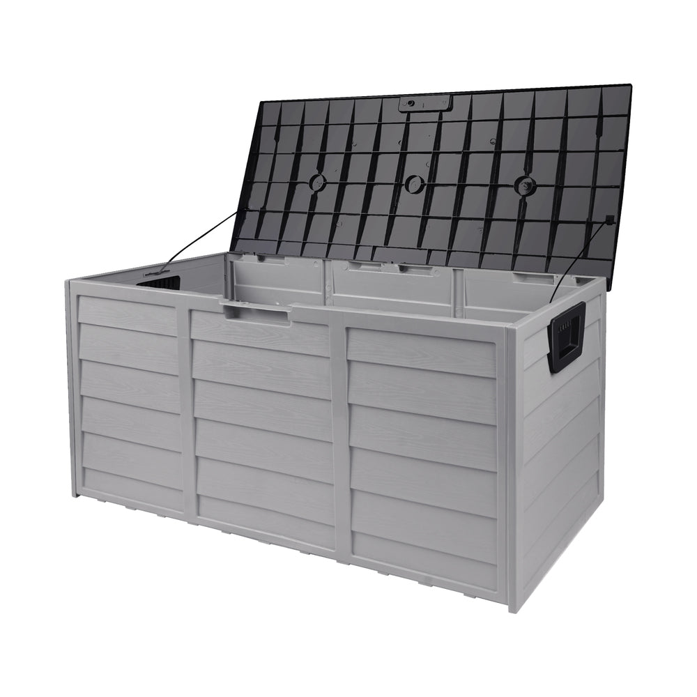 Outdoor Storage Box Cabinet Container Garden Chest Deck Tool Lockable 290L