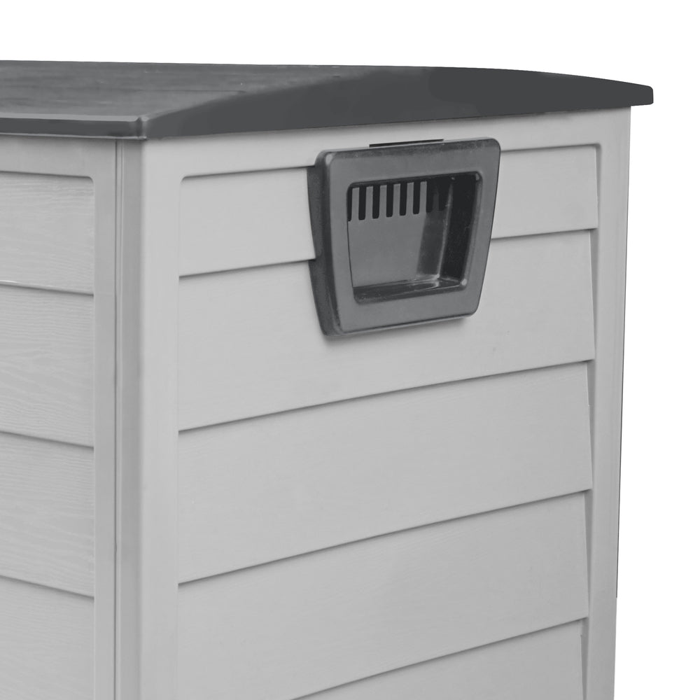 Outdoor Storage Box Cabinet Container Garden Chest Deck Tool Lockable 290L