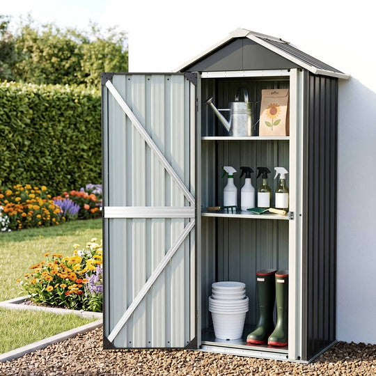 Outdoor Storage Cabinet Lockable 78x56x178cm