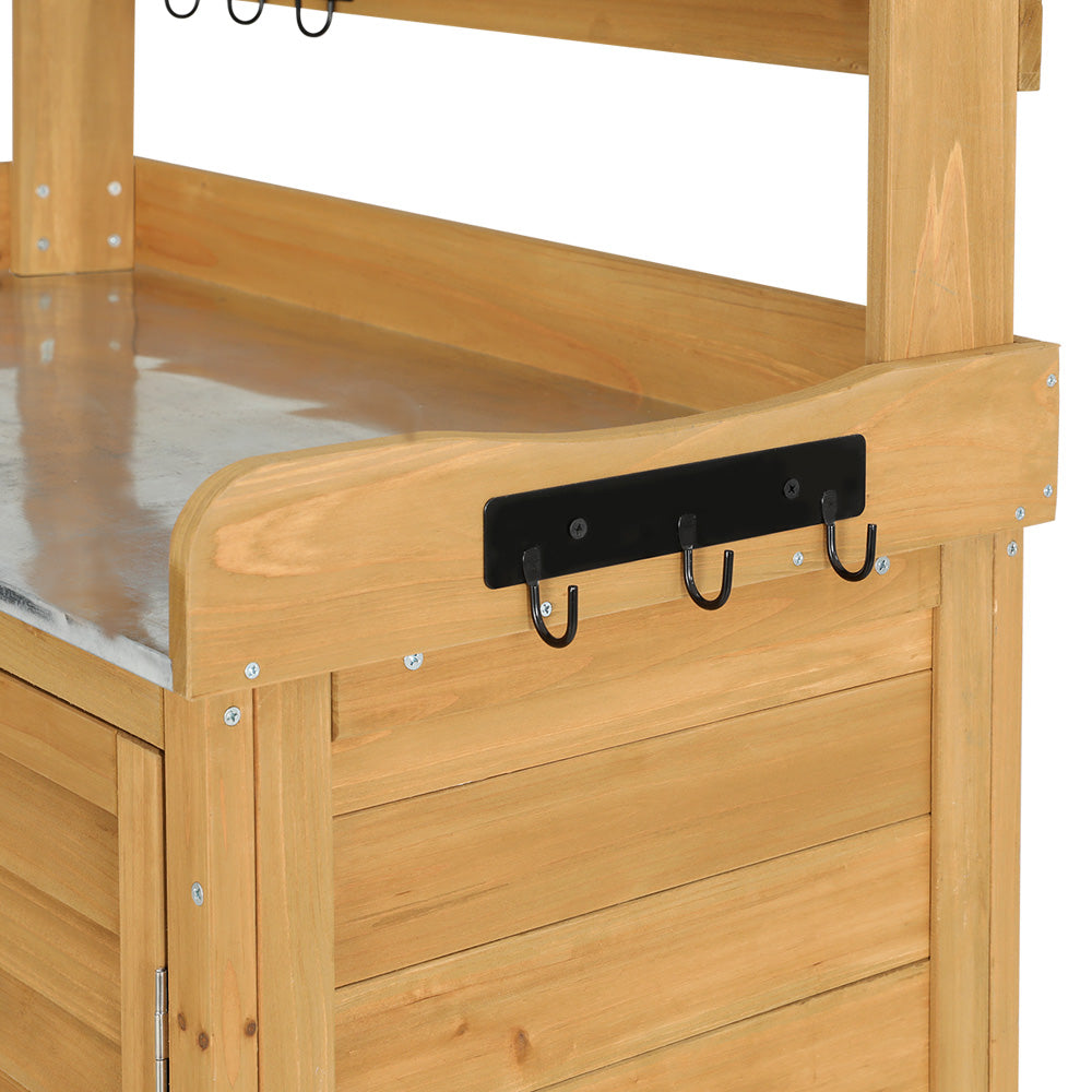 Outdoor Storage Cabinet Box Potting Bench Table Shelf Chest Garden Shed with Outdoor Storage Boxes